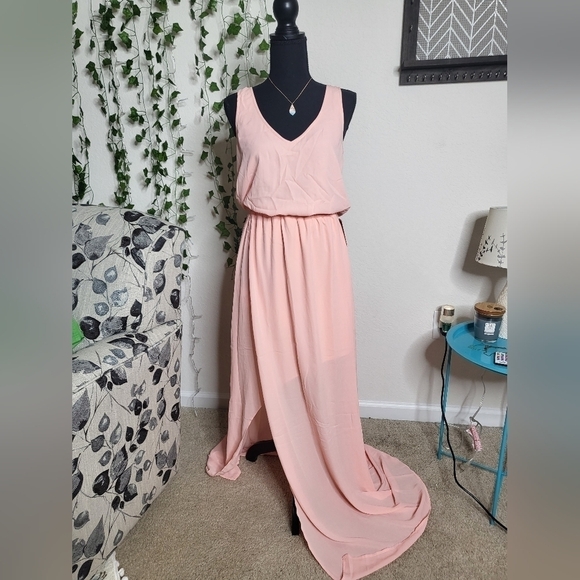 NWT Show Me Your MuMu Kendall Maxi Dress in Rustic Mauve Crisp - Picture 5 of 7